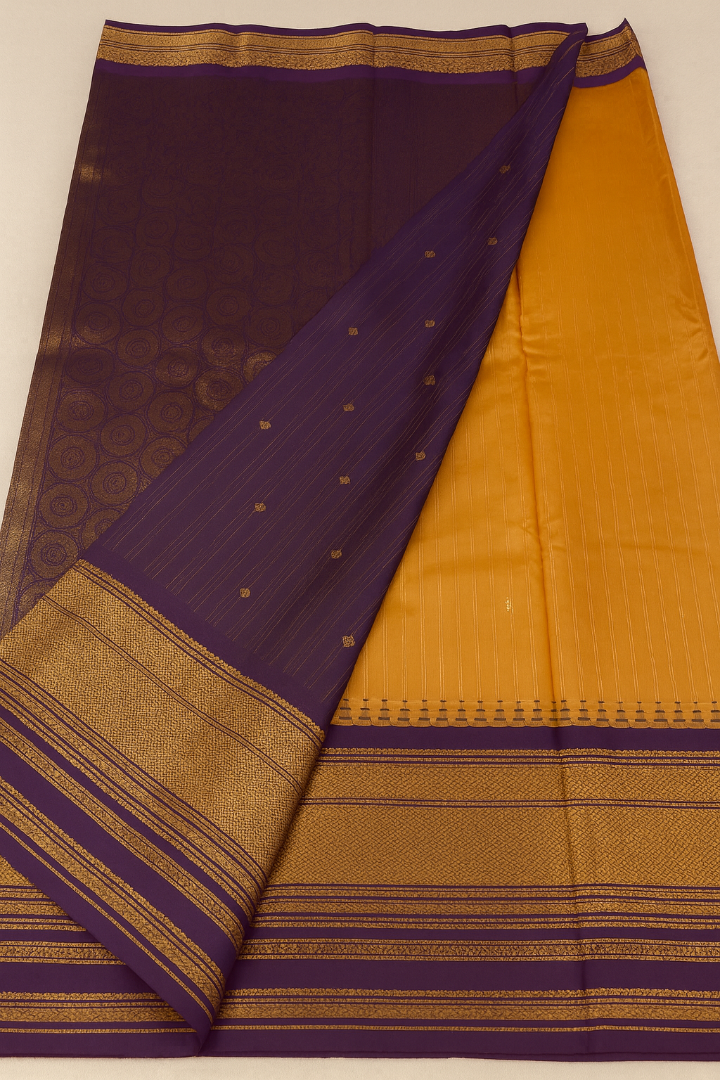Semi Gadwal Pattu Saree-AM-SGPS-ORANGE-008