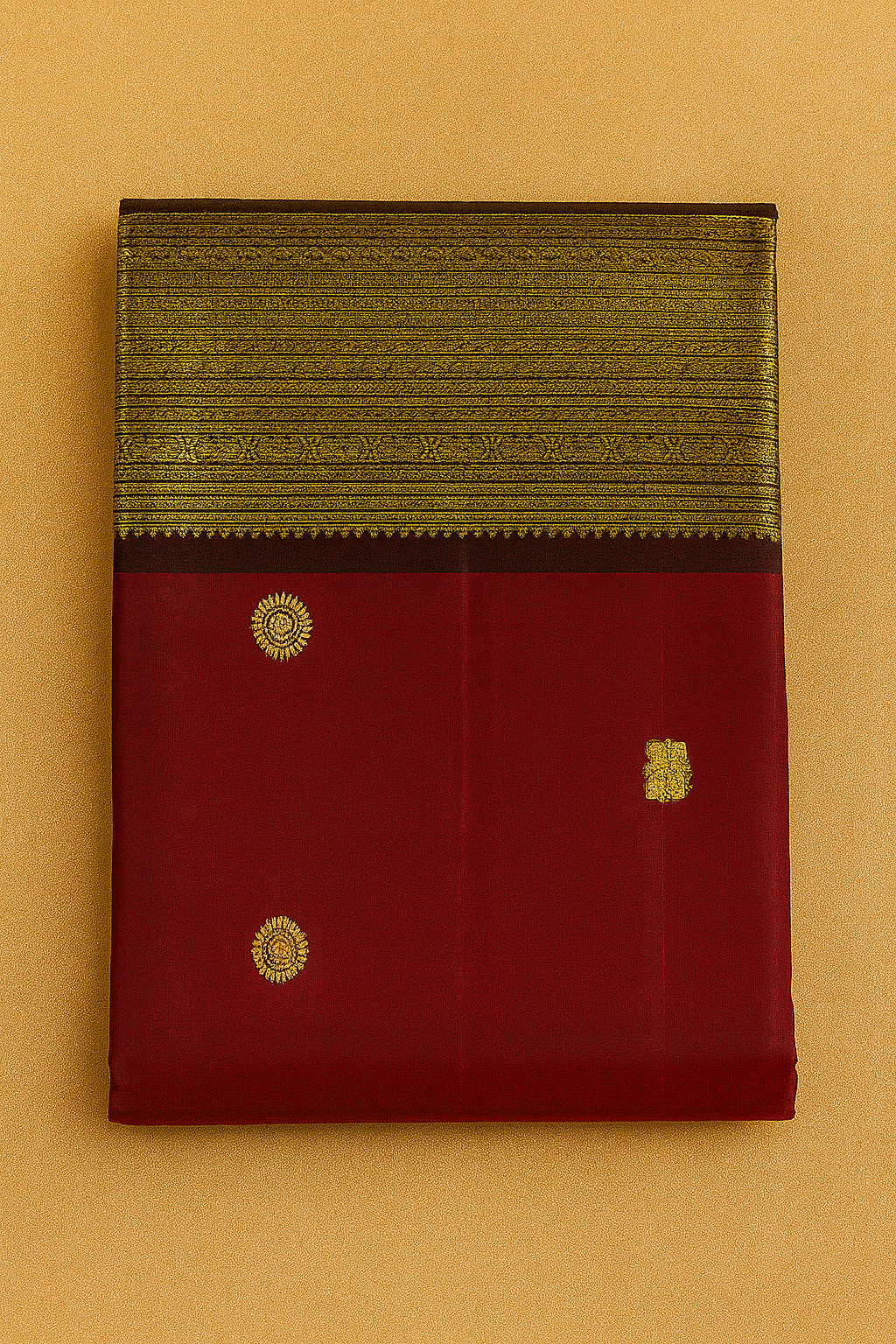 Pure Kanchivaram Pattu Saree-AM-KPS-MAROON-003