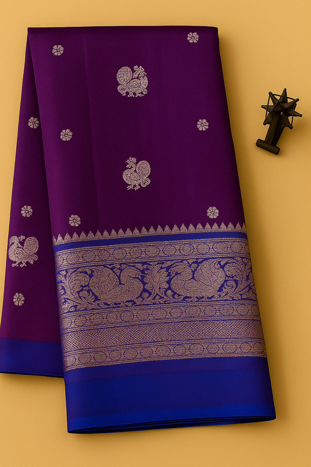 Venkatagiri Pure Pattu Saree-AM-VPPS-ROYAL PURPLE-008