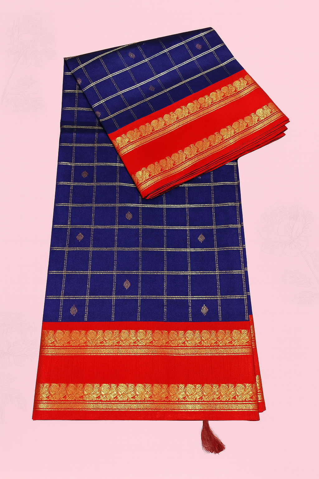 Kolam Pattu Saree-AM-KPS-ROAL BLUE-021