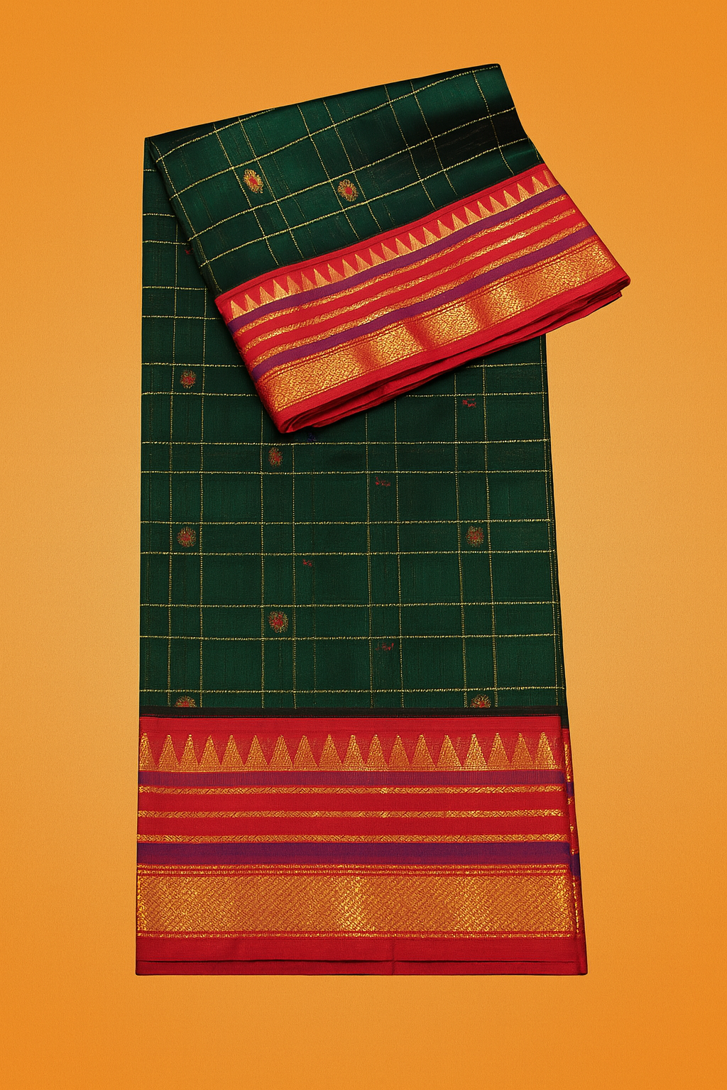 Kolam Pattu Saree-AM-KPS-GREEN-026