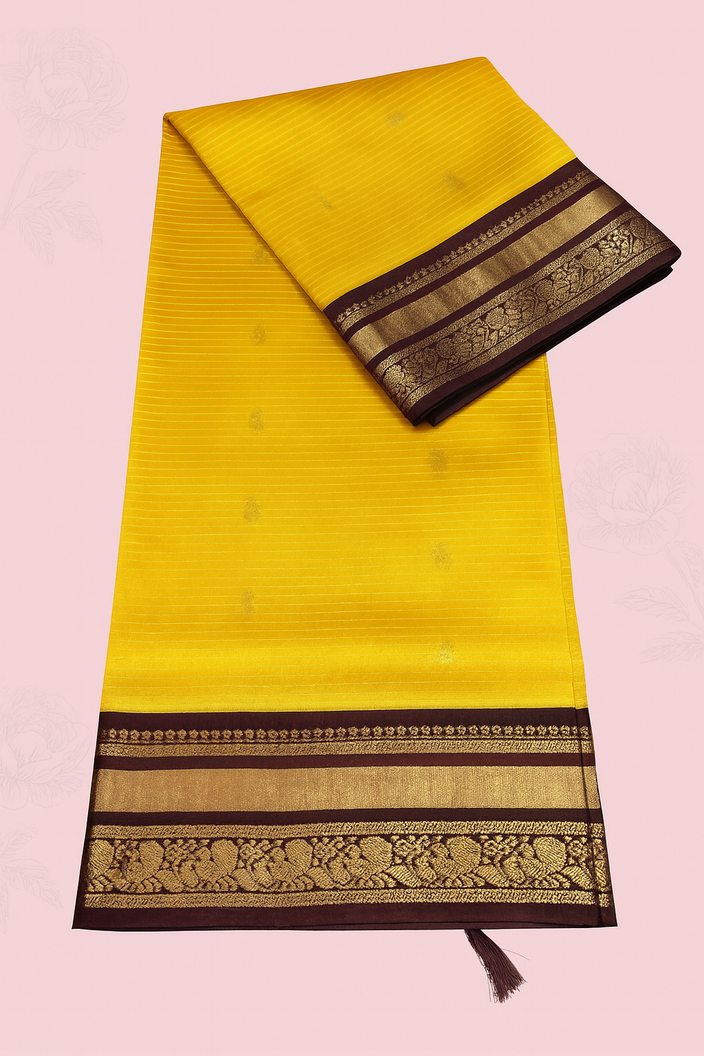 Kolam Pattu Saree-AM-KPS-YELLOW-019
