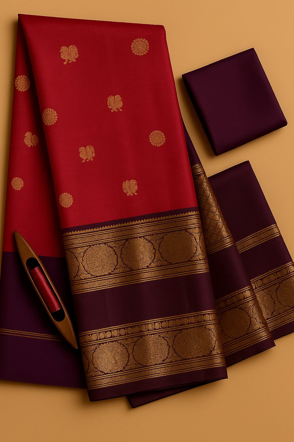Bridal Kanjivaram Pure Silk-AM-KVS-RED-005