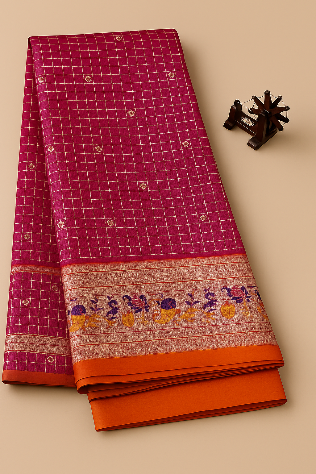 Pure Silk Saree-AM-PSS-PINK-005