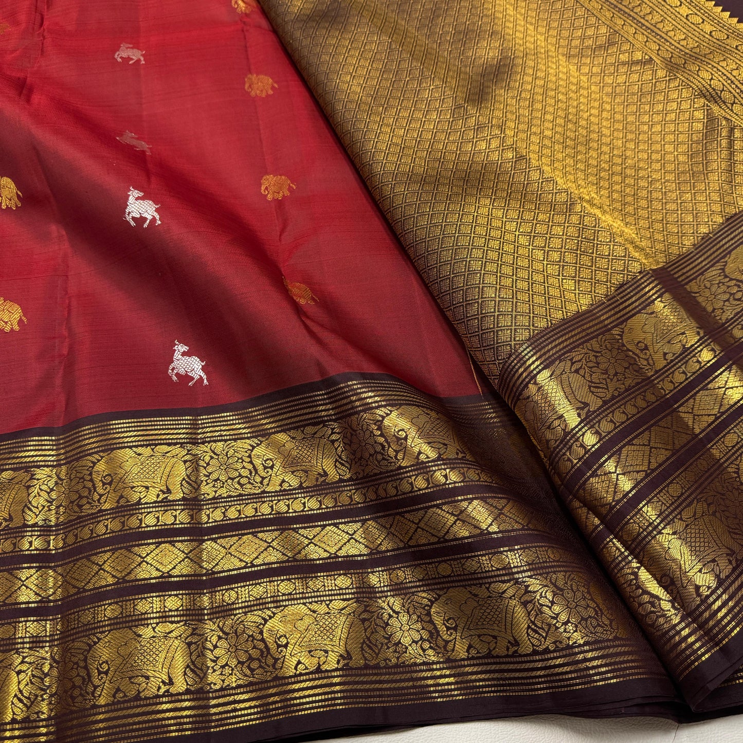 Bridal Kanjivaram Pure Silk-AM-KVS-RED-003