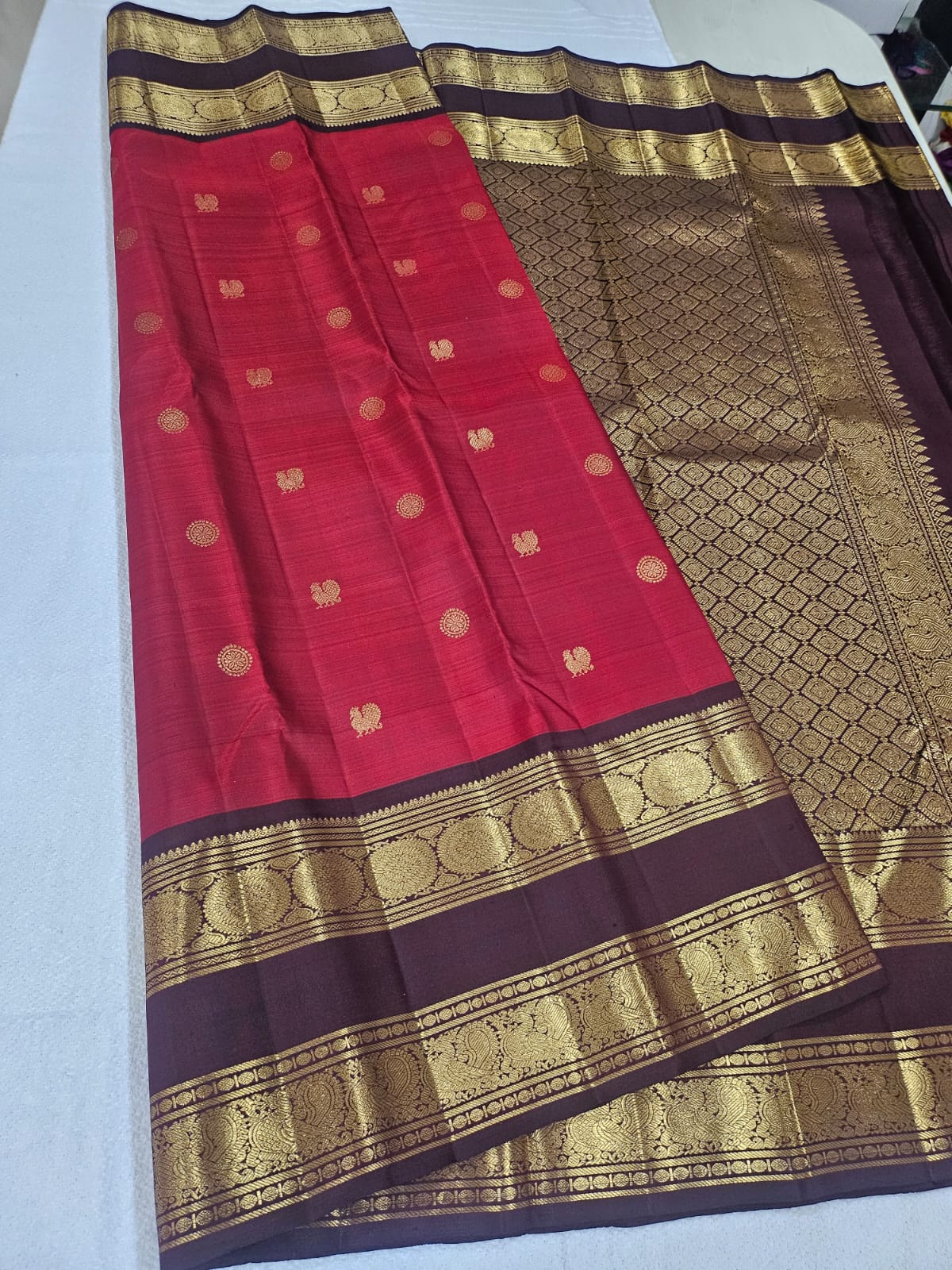 Bridal Kanjivaram Pure Silk-AM-KVS-RED-005