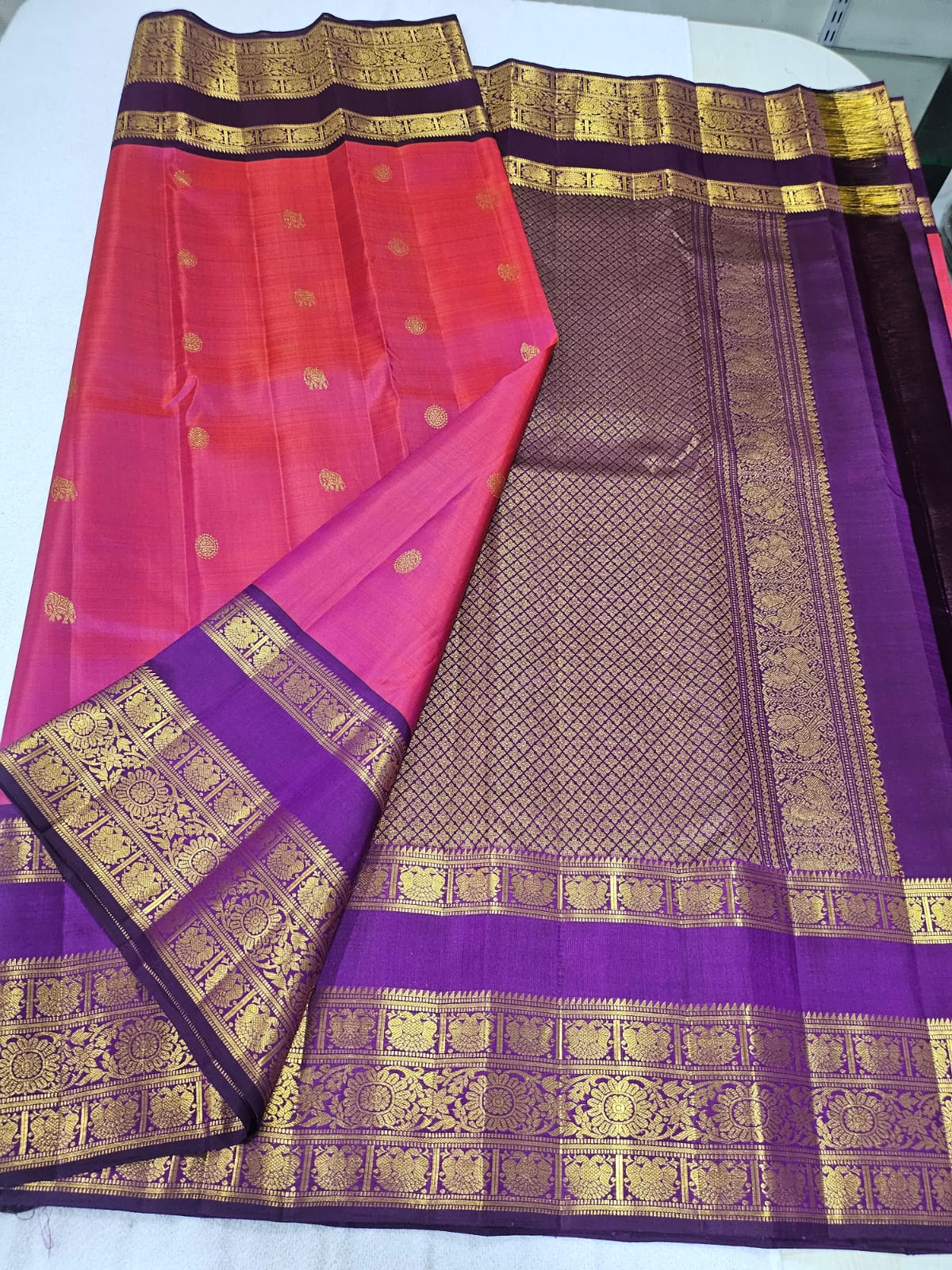 Bridal Kanjivaram Pure Silk-AM-KVS-PINK-004