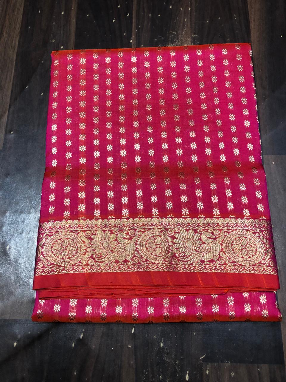 Pure Silk Saree-AM-PSS-RED-003
