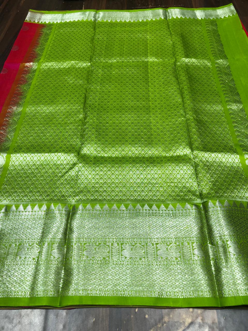 Venkatagiri Pure Pattu Saree-AM-VPPS-PINK-002