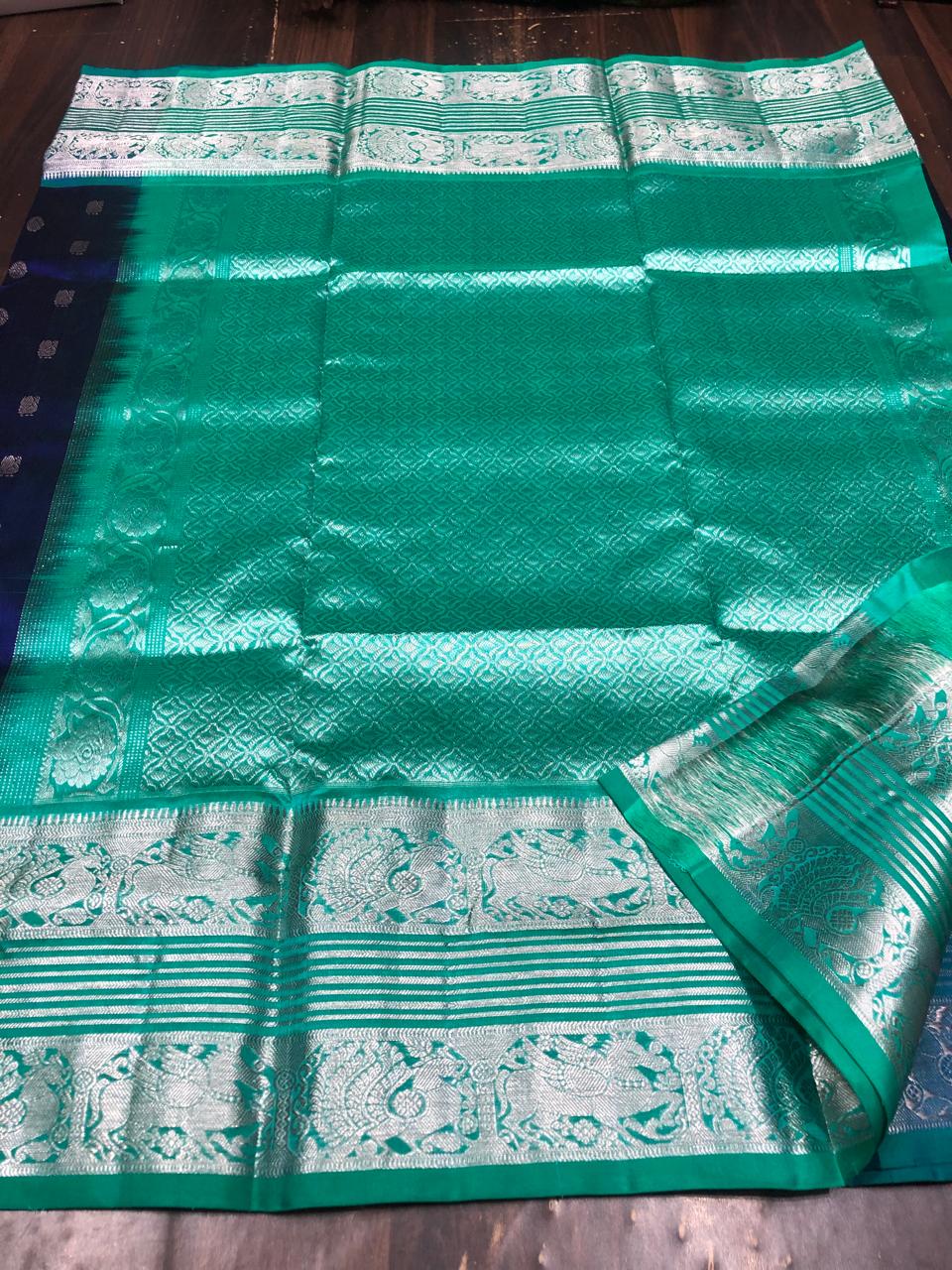Venkatagiri Pure Pattu Saree-AM-VPPS-ROYAL BLUE-003