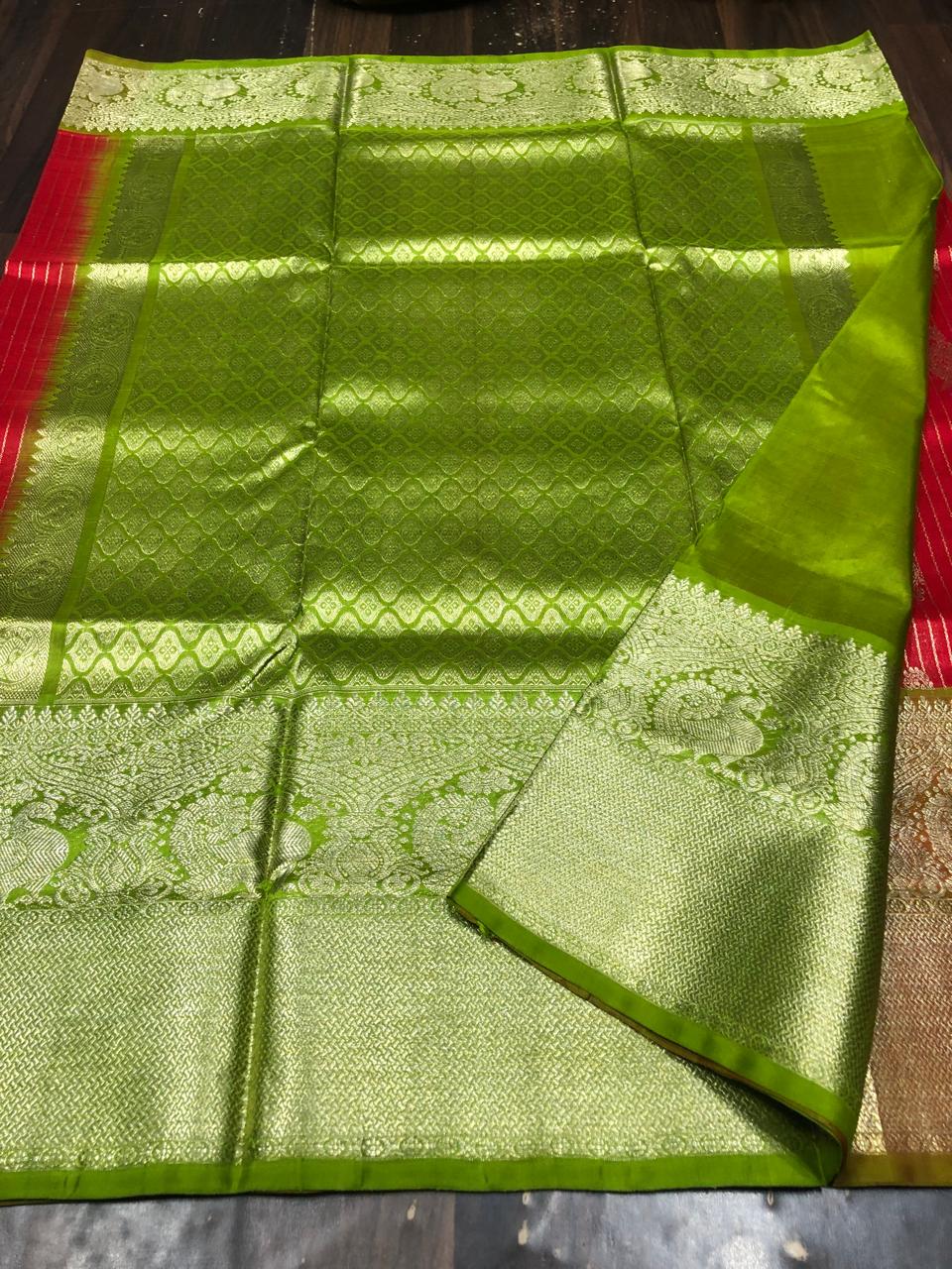 Venkatagiri Pure Pattu Saree-AM-VPPS-RED-005