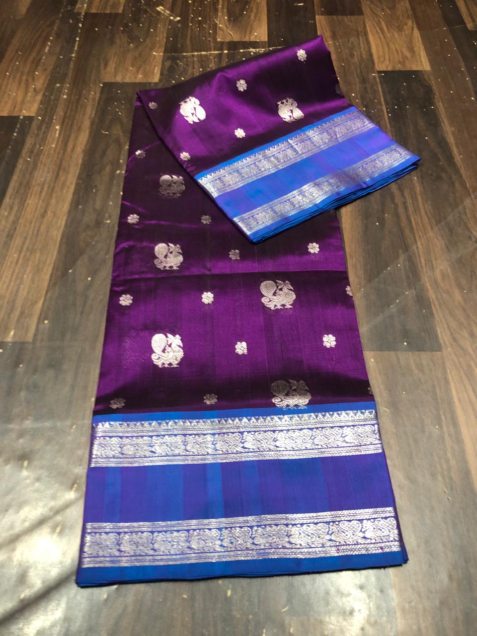Venkatagiri Pure Pattu Saree-AM-VPPS-ROYAL PURPLE-008