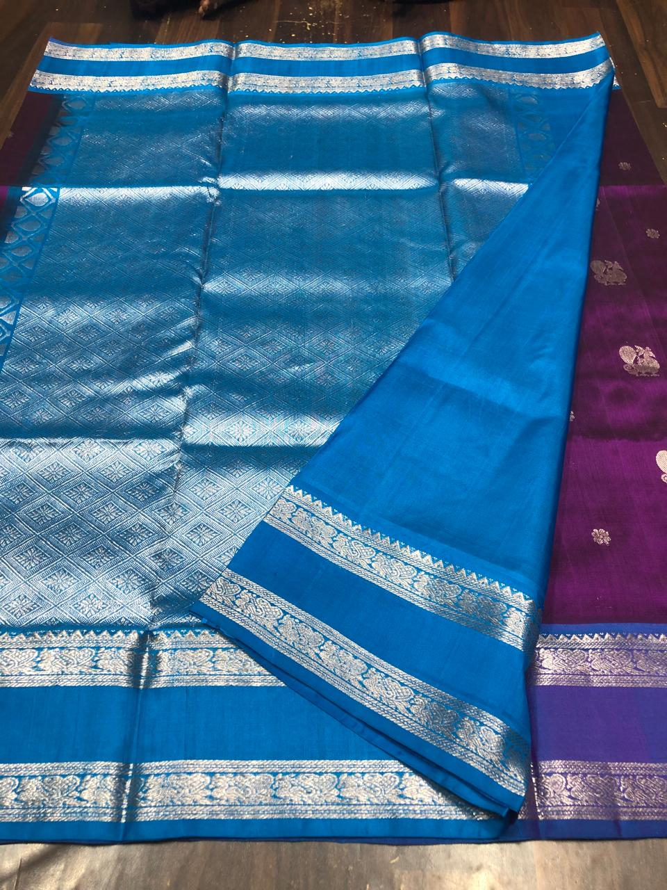Venkatagiri Pure Pattu Saree-AM-VPPS-ROYAL PURPLE-008