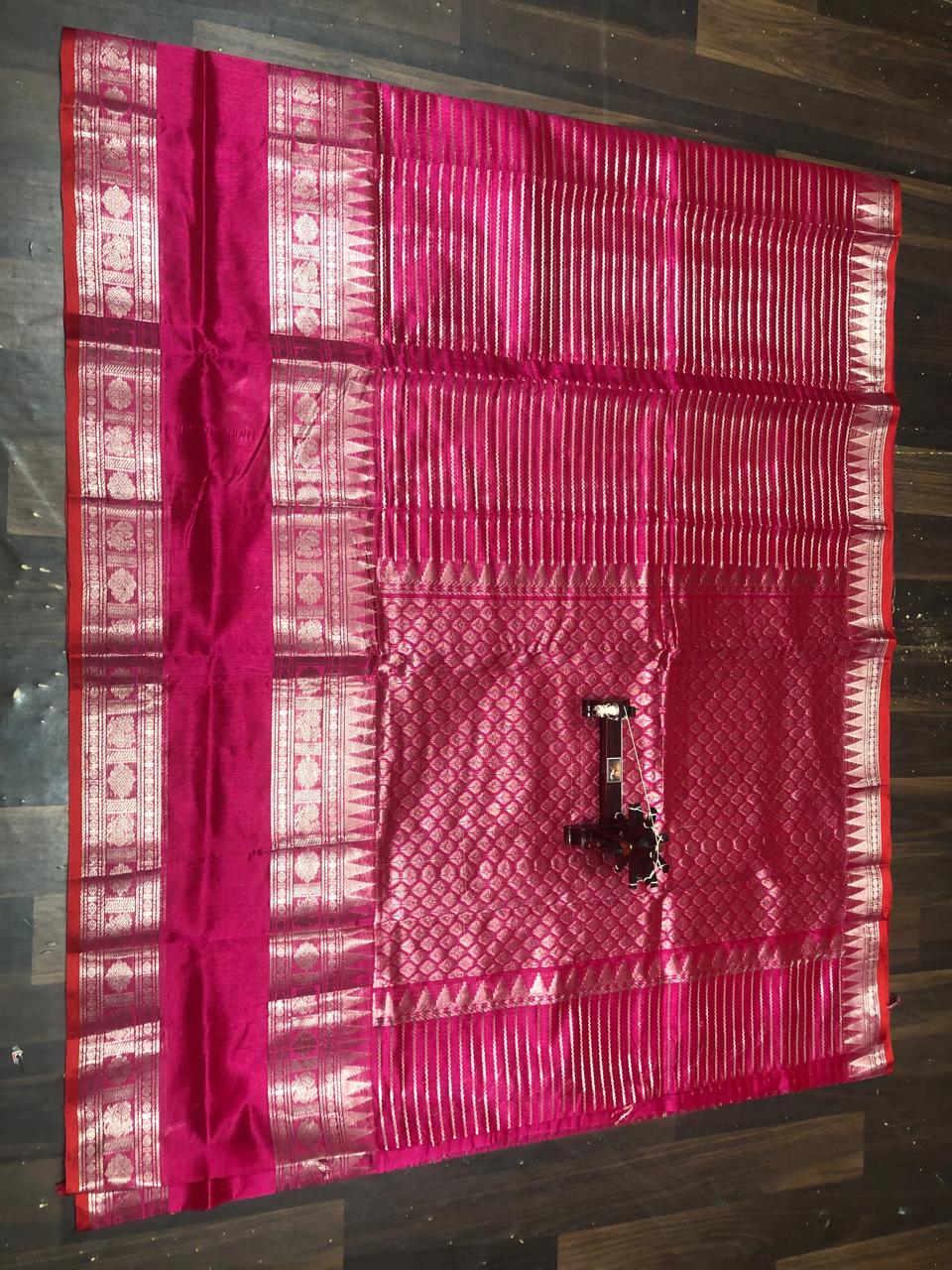 Kolam Pattu Saree-AM-KPS-MENGENTA PINK-011