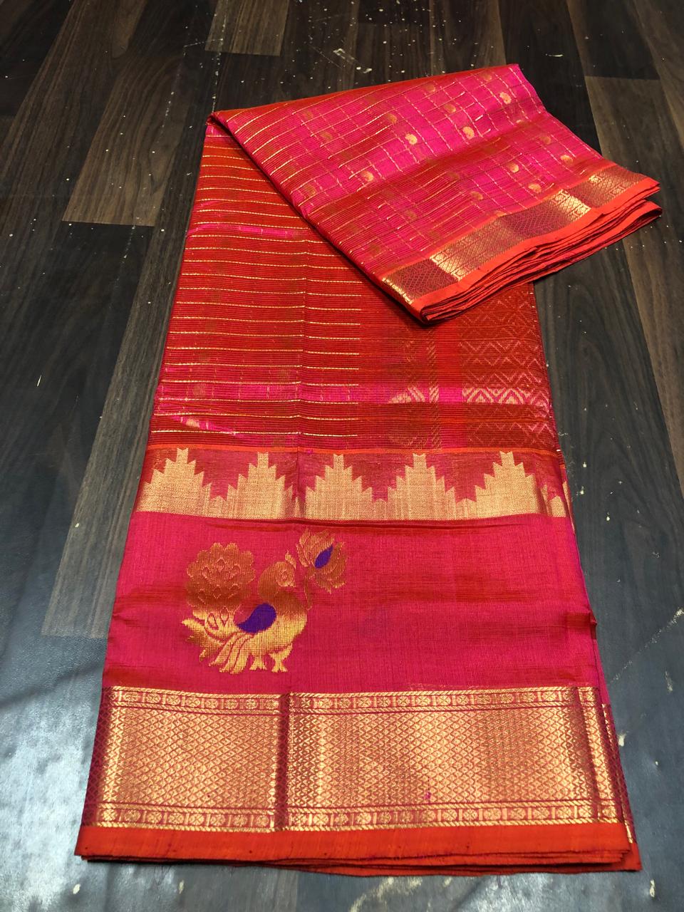 Kolam Pattu Saree-AM-KPS-PINK-012