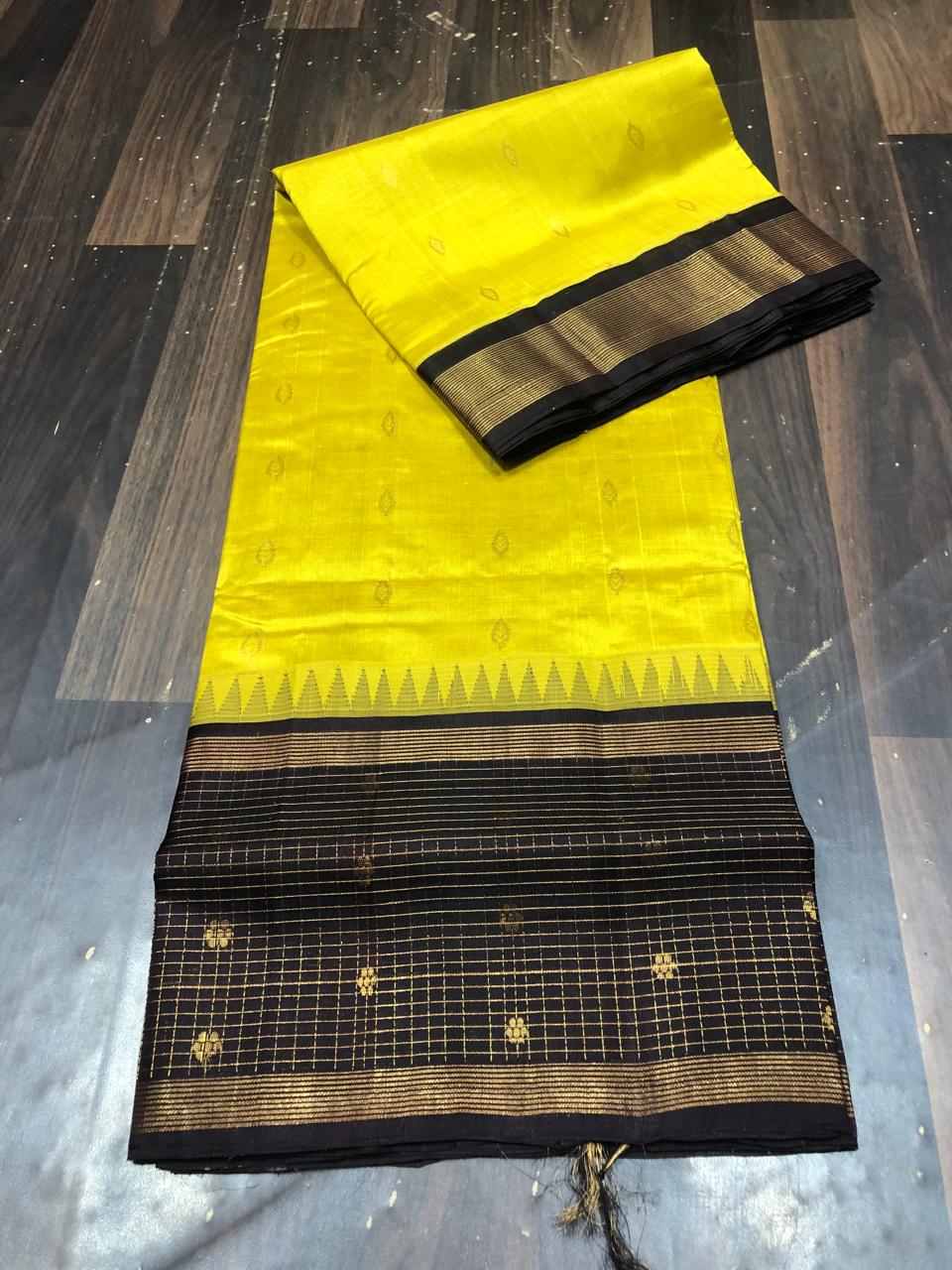 Kolam Pattu Saree-AM-KPS-YELLOW-016