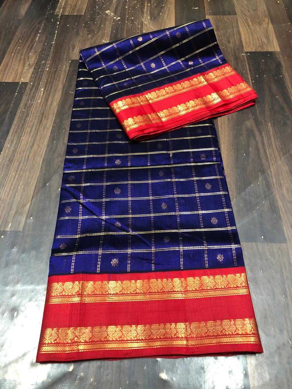 Kolam Pattu Saree-AM-KPS-ROAL BLUE-021