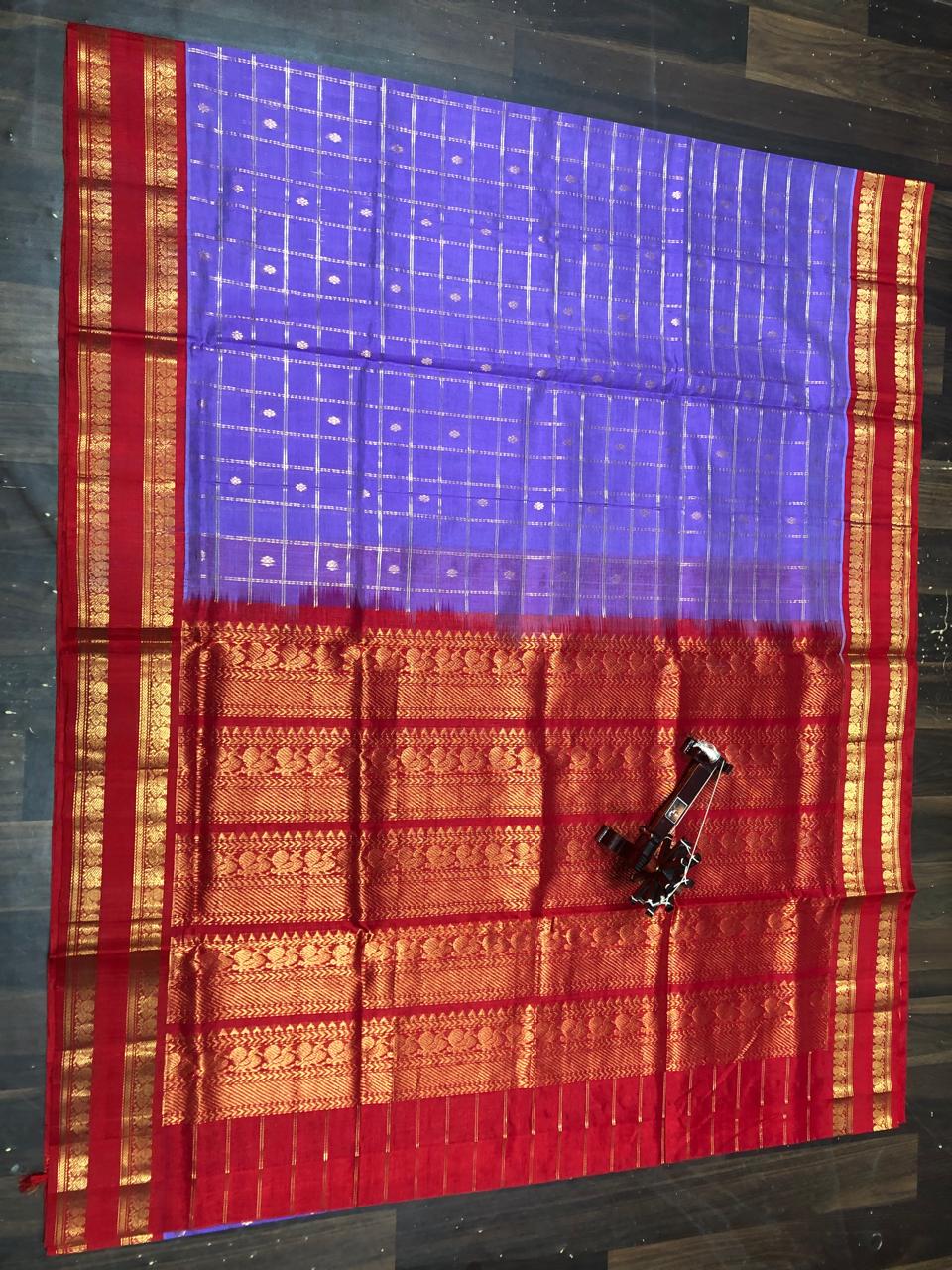Kolam Pattu Saree-AM-KPS-LAVENDER-020