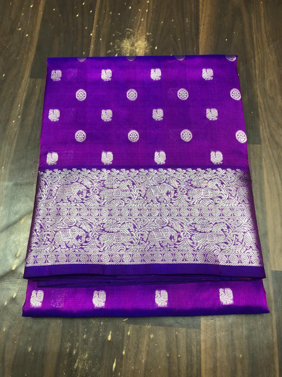 Venkatagiri Pure Pattu Saree-AM-VPPS-ROYAL PURPLE-015