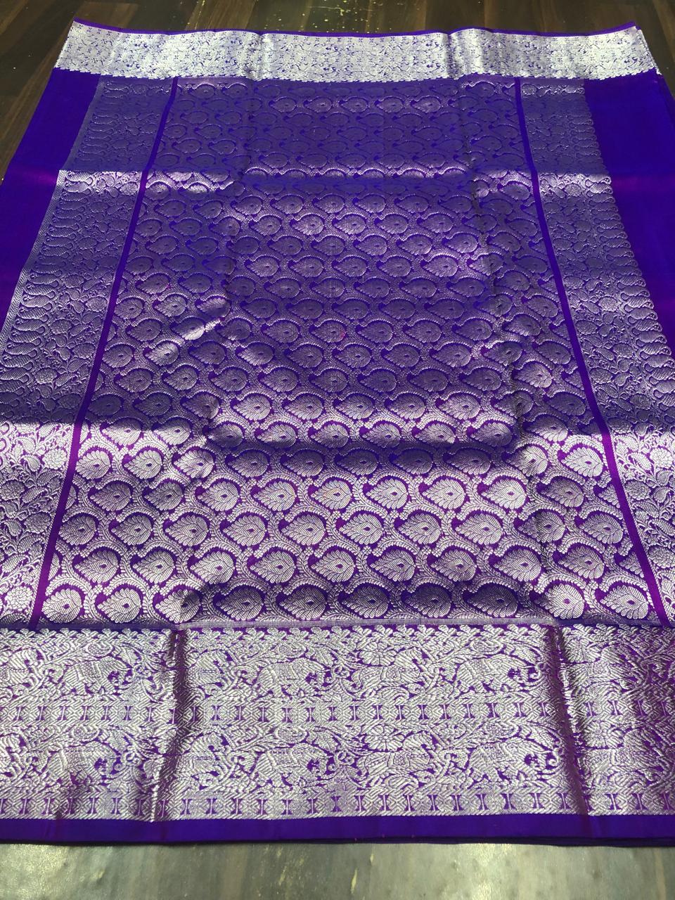 Venkatagiri Pure Pattu Saree-AM-VPPS-ROYAL PURPLE-015