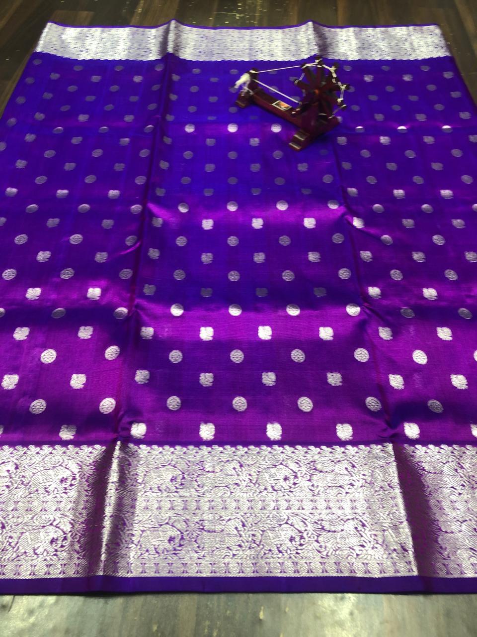 Venkatagiri Pure Pattu Saree-AM-VPPS-ROYAL PURPLE-015