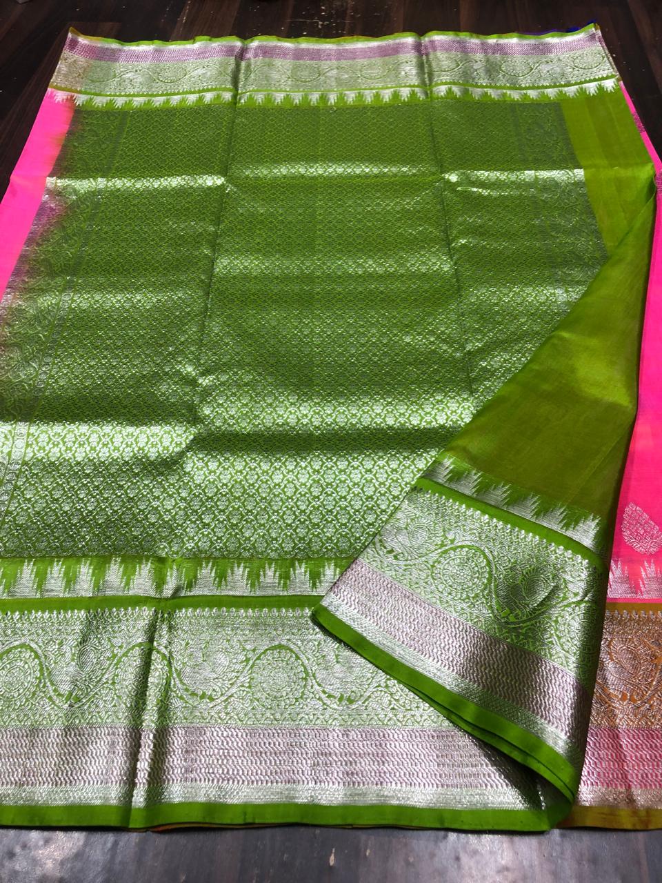 Venkatagiri Pure Pattu Saree-AM-VPPS-PINK-016