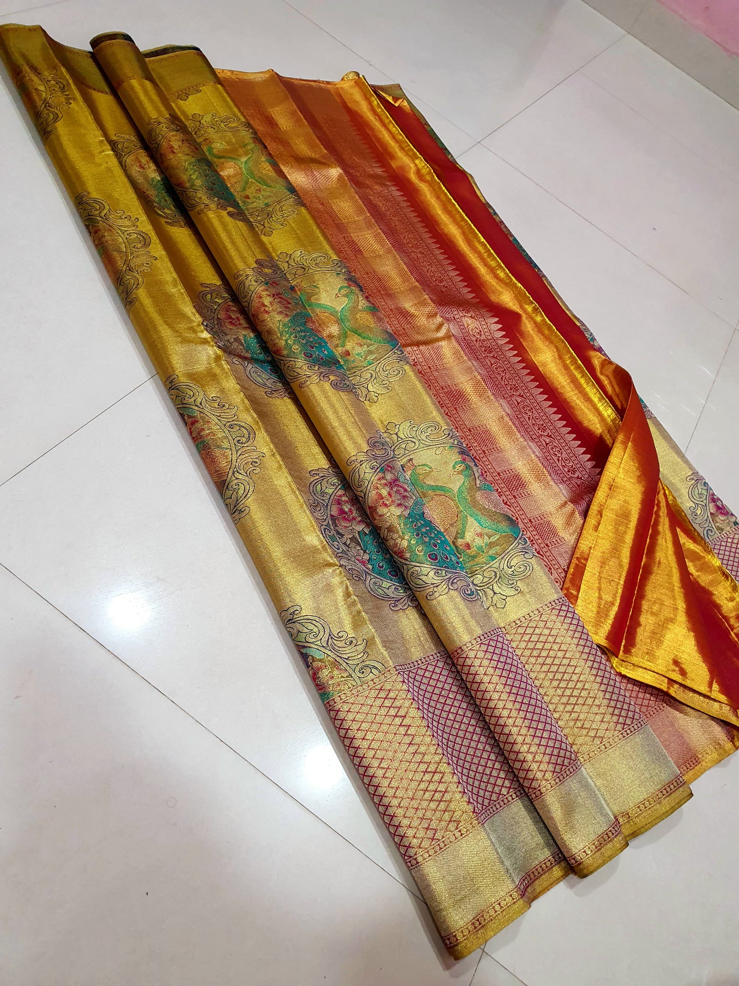Pure Pattu saree-AM-PPS-GOLDEN YELLOW-036