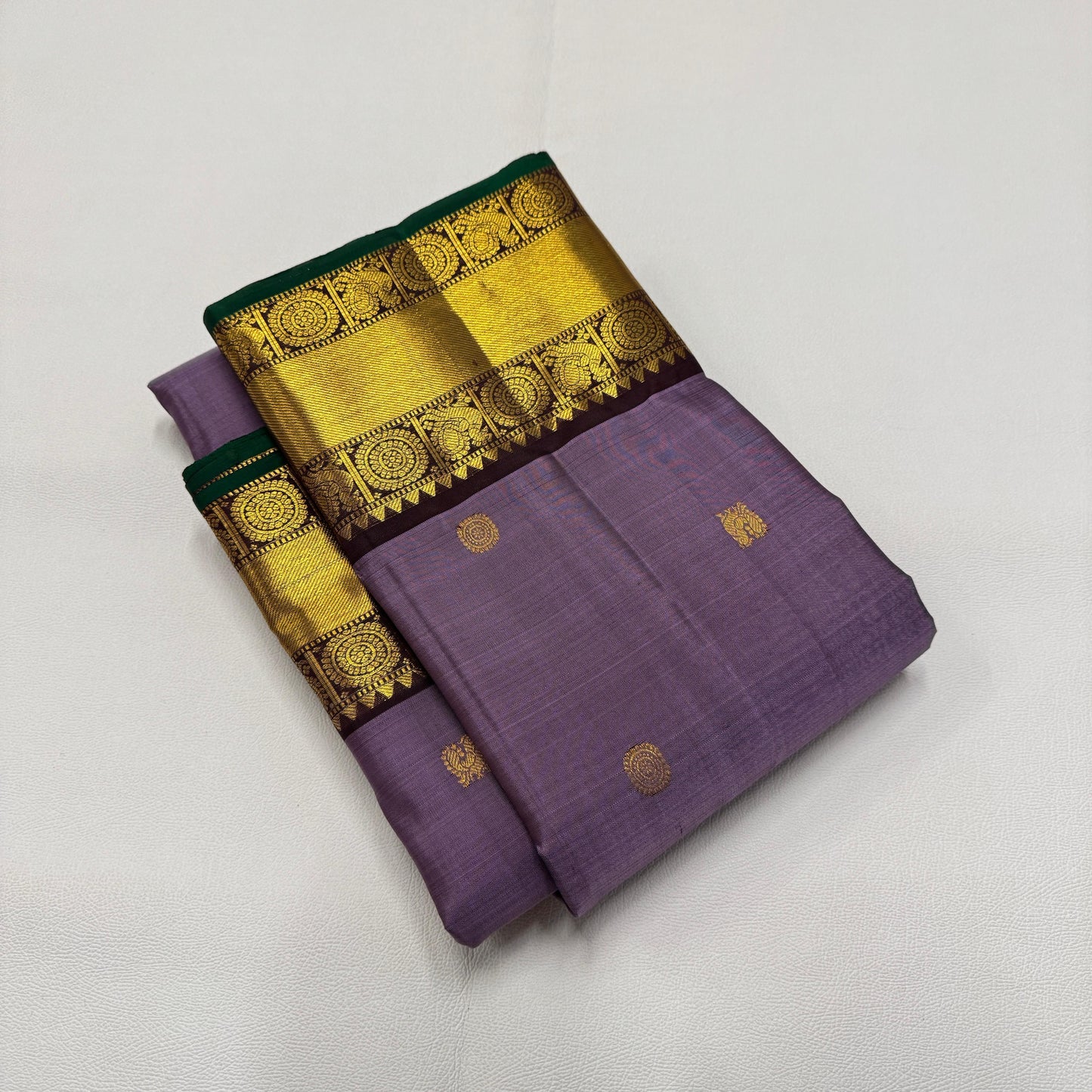 Pure Kanchivaram Pattu Saree-AM-KPS-LAVENDER-002
