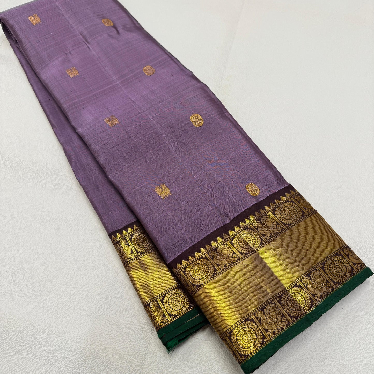 Pure Kanchivaram Pattu Saree-AM-KPS-LAVENDER-002