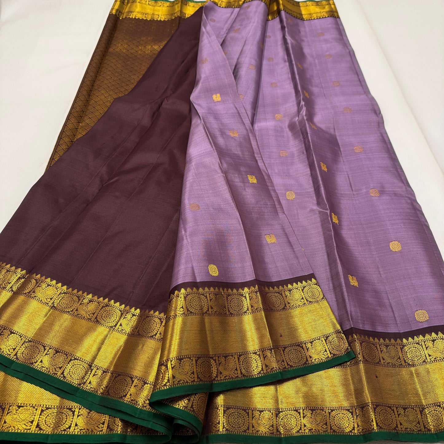 Pure Kanchivaram Pattu Saree-AM-KPS-LAVENDER-002