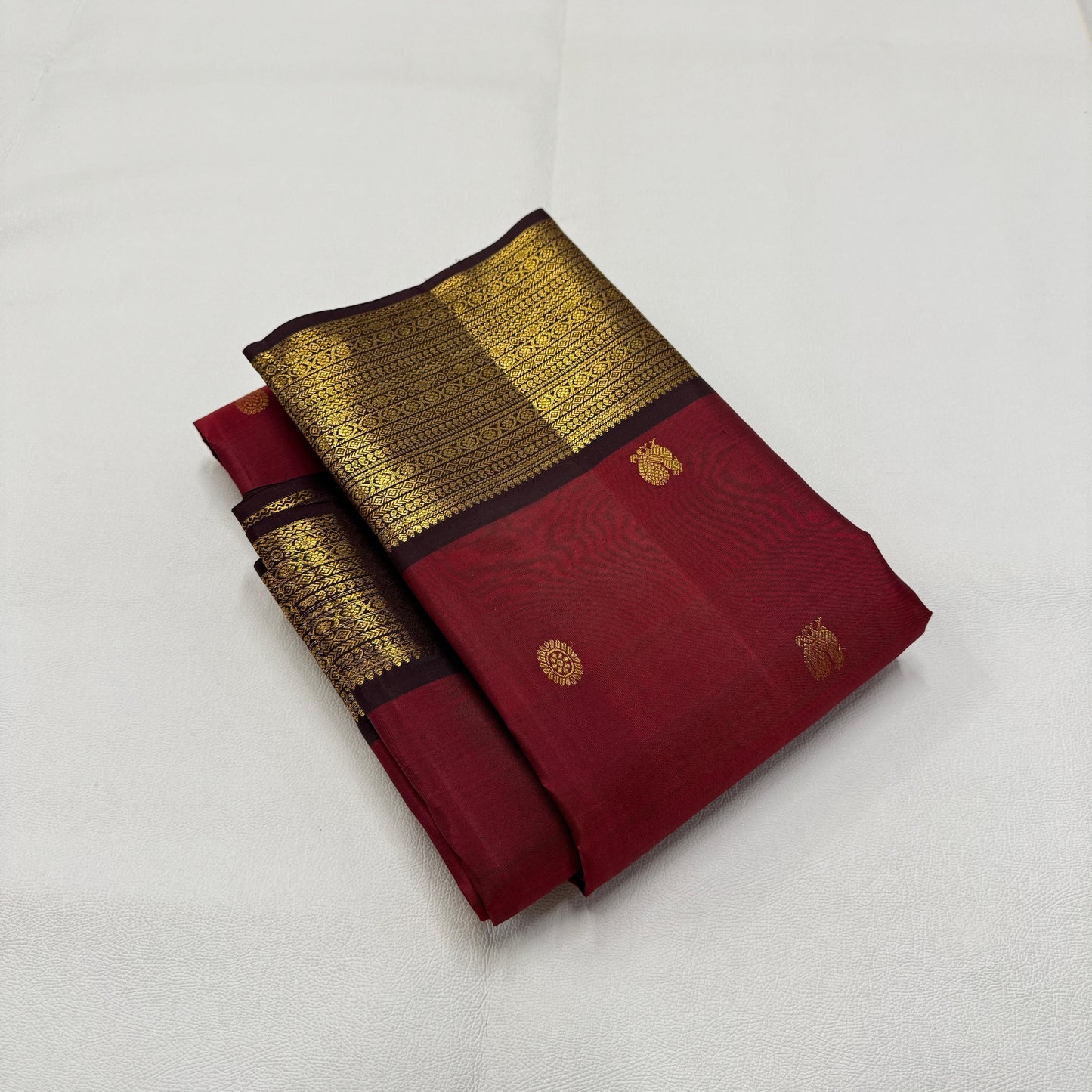Pure Kanchivaram Pattu Saree-AM-KPS-MAROON-003