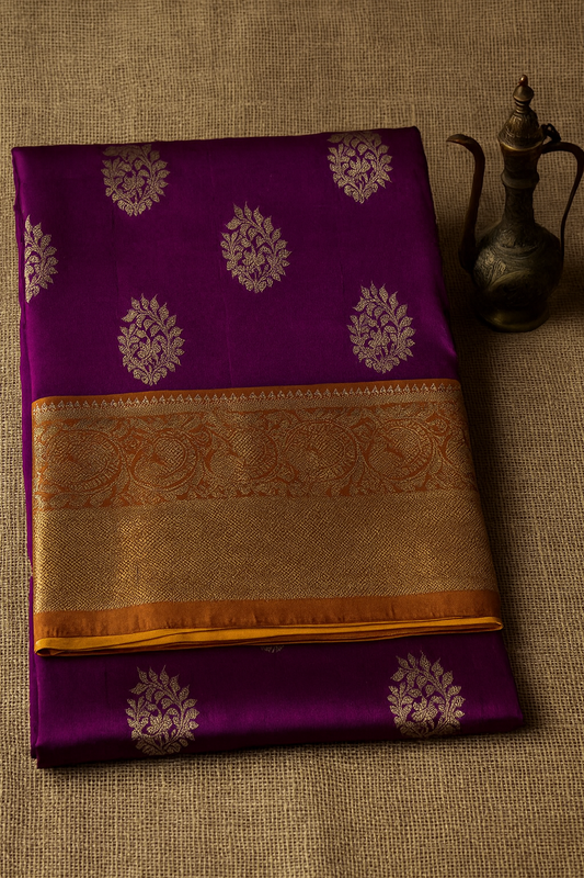 Venkatagiri Pure Pattu Saree-AM-VPPS-MAGESTIC PURPLE-017