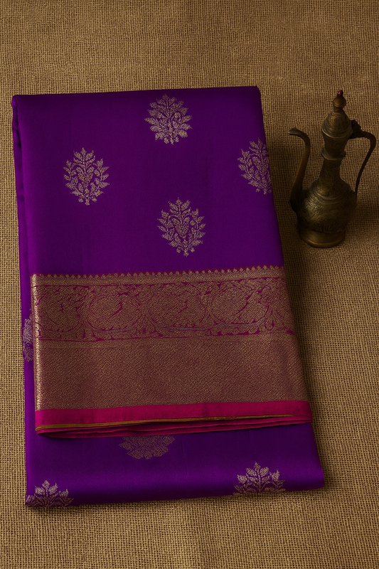 Venkatagiri Pure Pattu Saree-AM-VPPS-ROYAL PURPLE-018