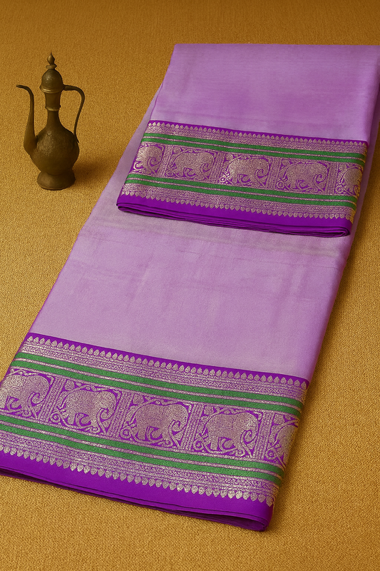 Venkatagiri Pure Pattu Saree-AM-VPPS-PURPLE-024