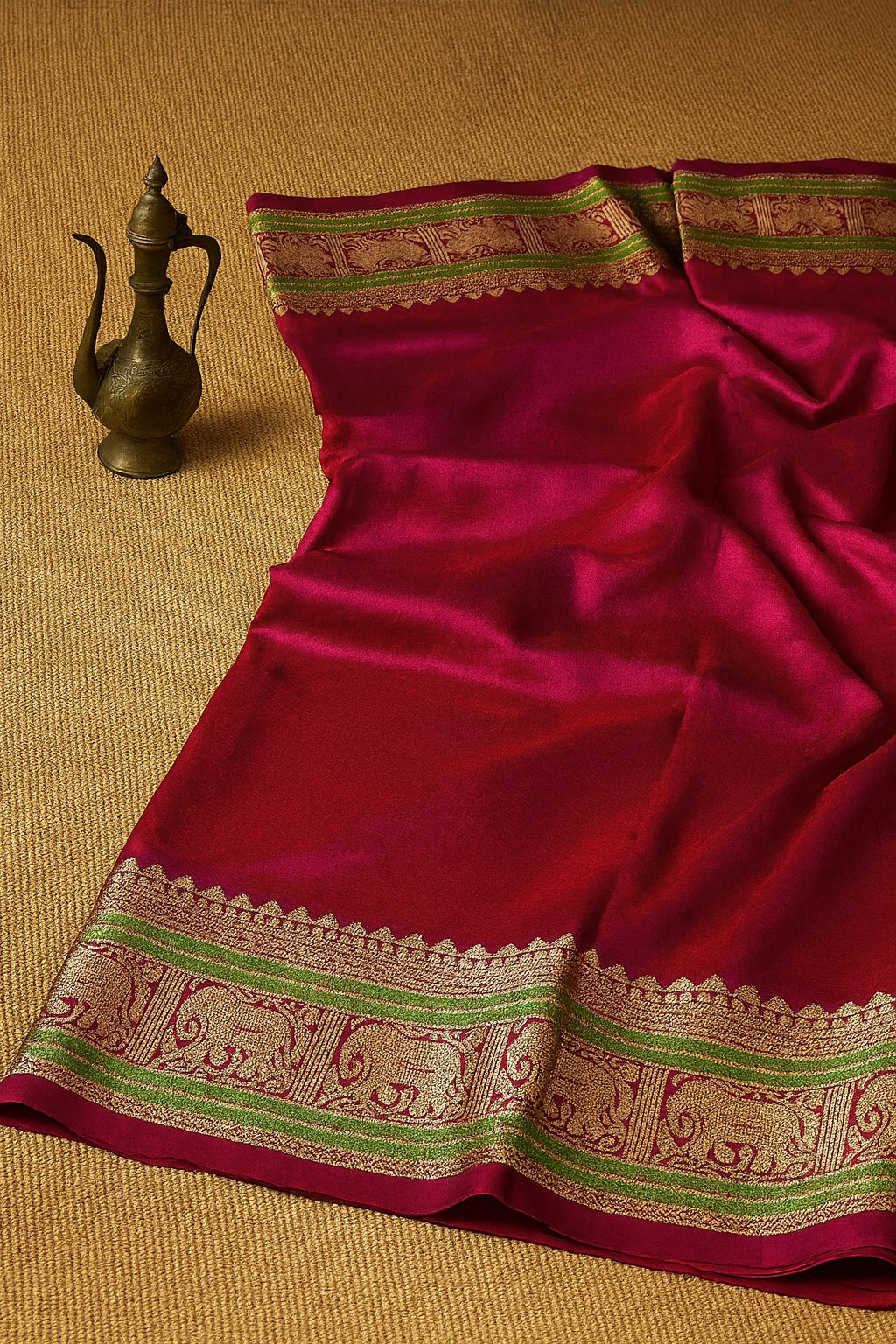 Venkatagiri Pure Pattu Saree-AM-VPPS-RED-022
