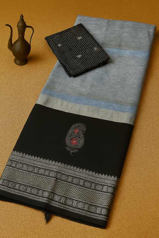 Kolam Pattu Sare-AM-KPS-GREY-032