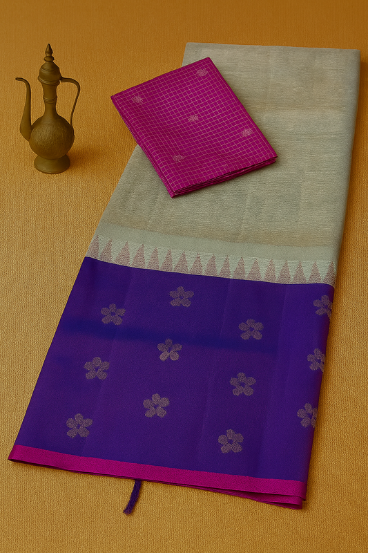 Kolam Pattu Saree-AM-KPS-CREAM-035