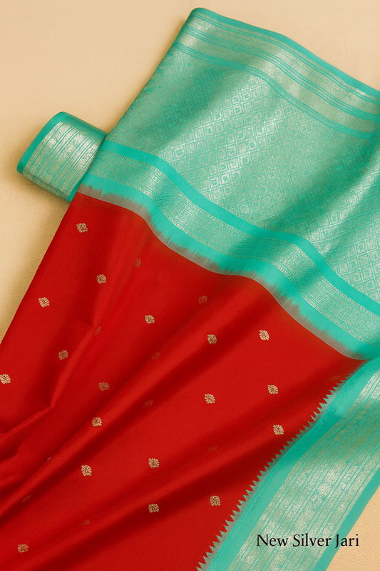 Gadwal Pattu Saree-AM-GPS-RED-005