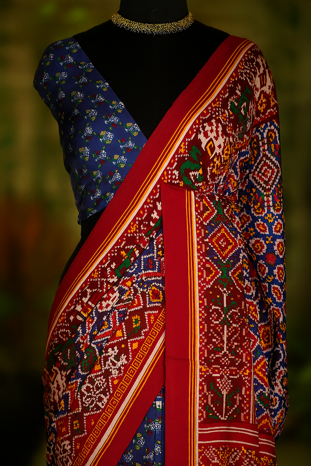 Pure Gajji Silk Saree-AM-PGSS-RED-001