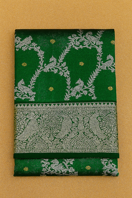 Venktagiri Pure Pattu Saree-AM-VPPS-GREEN-027