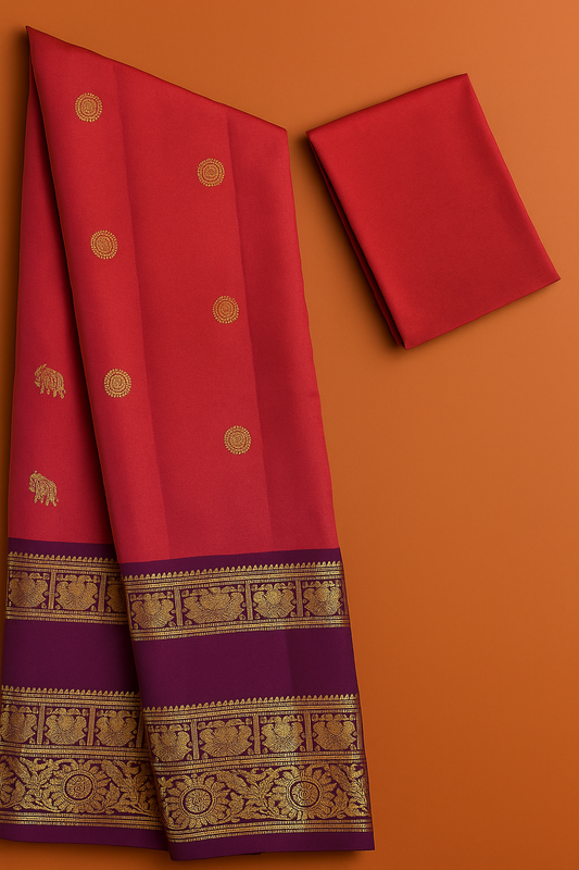 Bridal Kanjivaram Pure Silk-AM-KVS-PINK-004