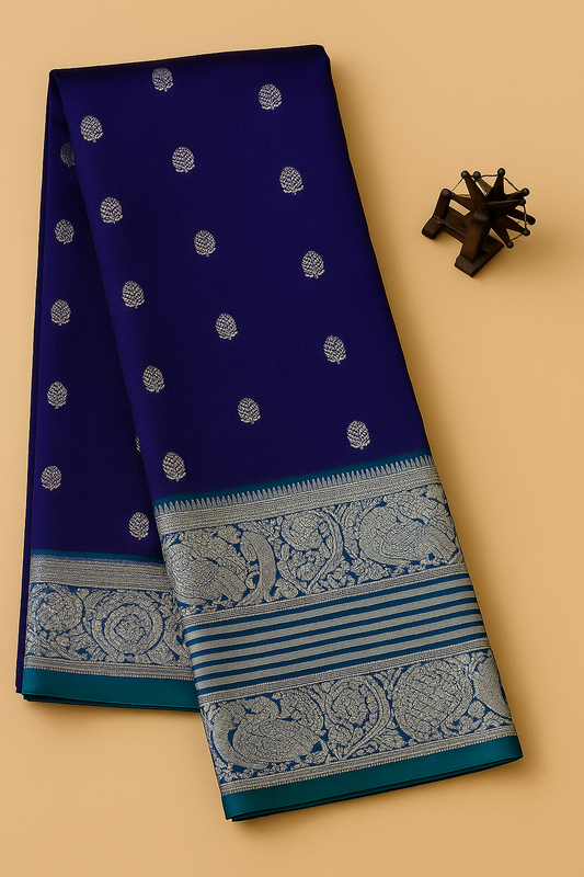 Venkatagiri Pure Pattu Saree-AM-VPPS-ROYAL BLUE-003