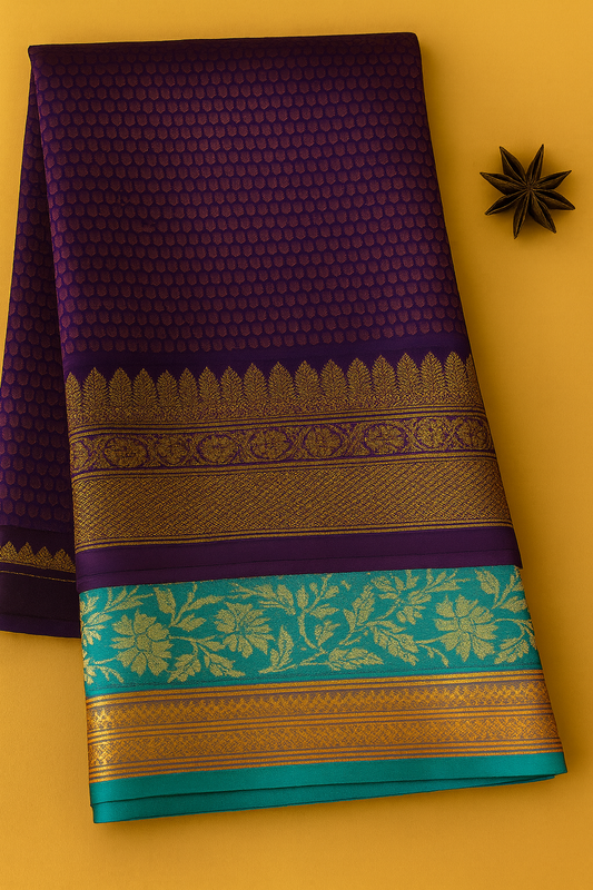 Kolam Pattu Saree-AM-KPS-ROYAL PURPLE-005