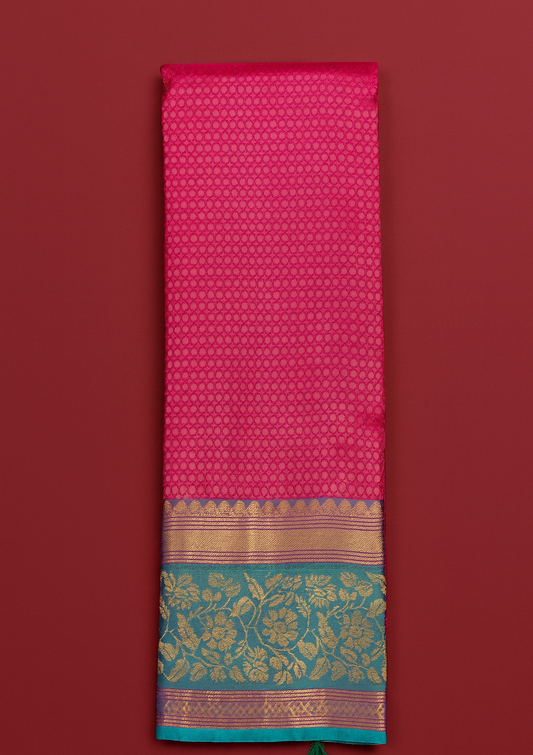 Kolam Pattu Saree-AM-KPS-RANI PINK-006