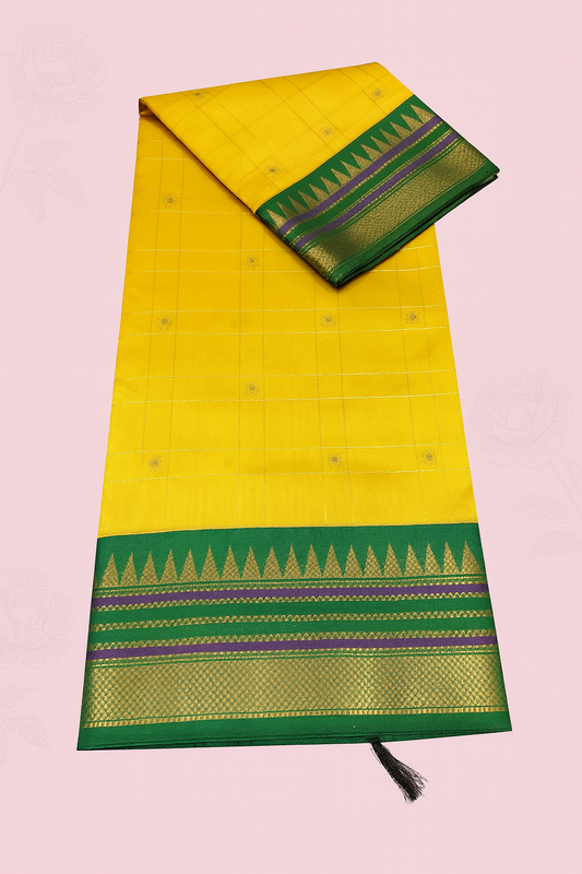 Kolam Pattu Saree-AM-KPS-MUSTARD YELLOW-018