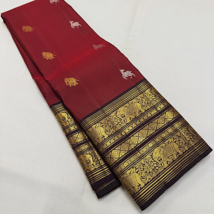 Bridal Kanjivaram Pure Silk-AM-KVS-RED-003