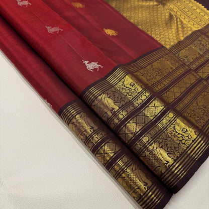 Bridal Kanjivaram Pure Silk-AM-KVS-RED-003