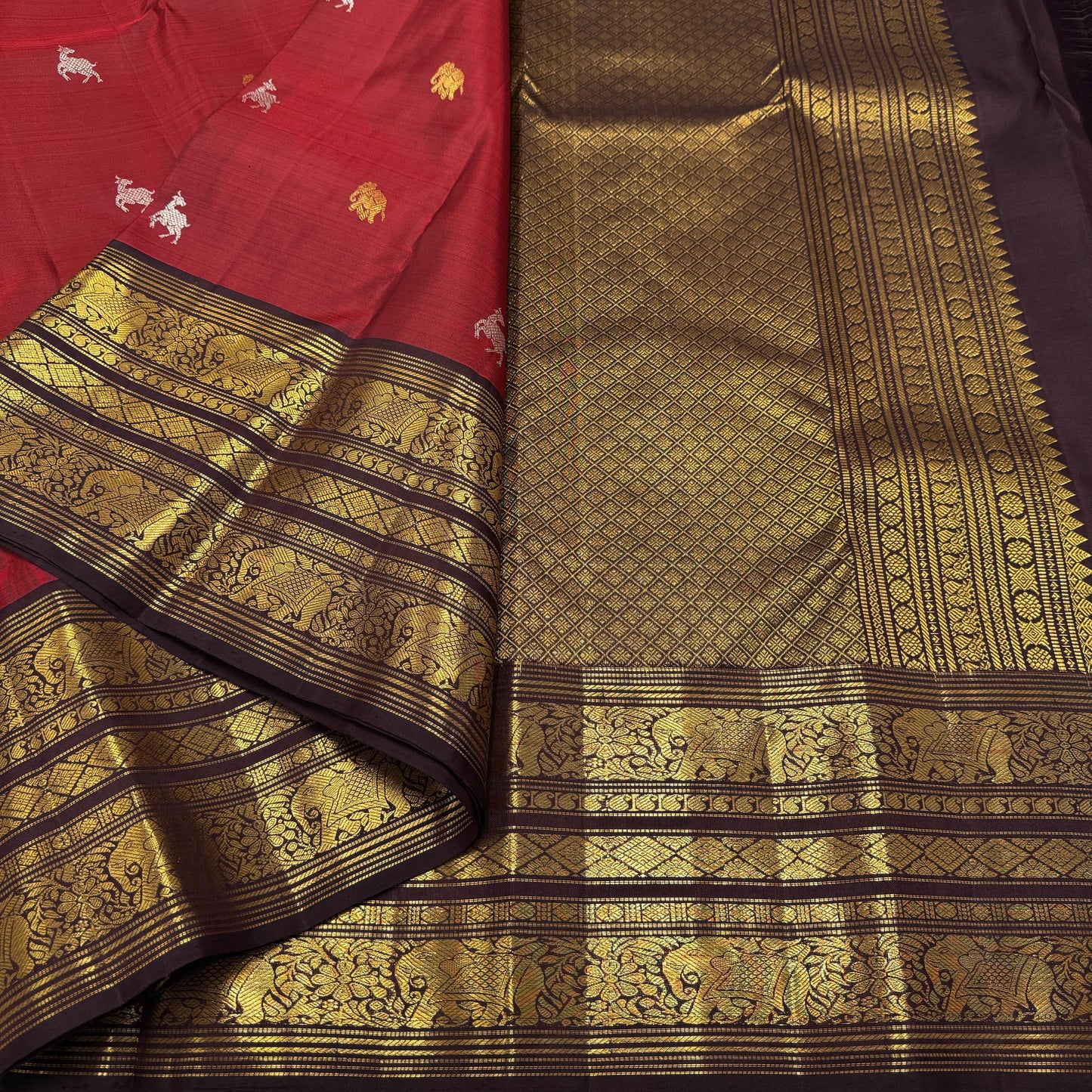 Bridal Kanjivaram Pure Silk-AM-KVS-RED-003