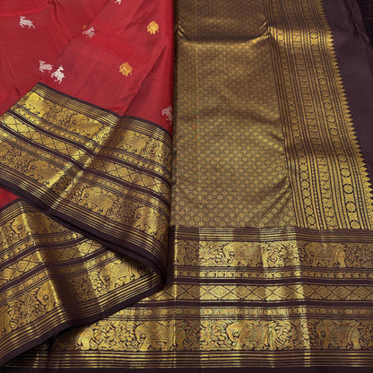 Bridal Kanjivaram Pure Silk-AM-KVS-RED-003