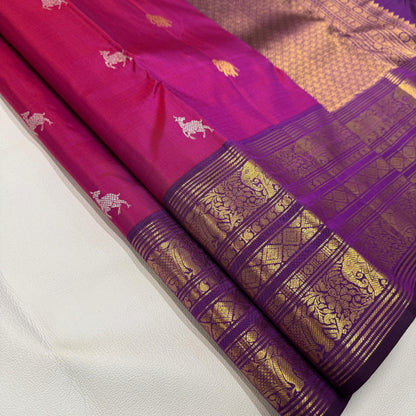 Bridal Kanjivaram Pure Silk-AM-KVS-PINK-001